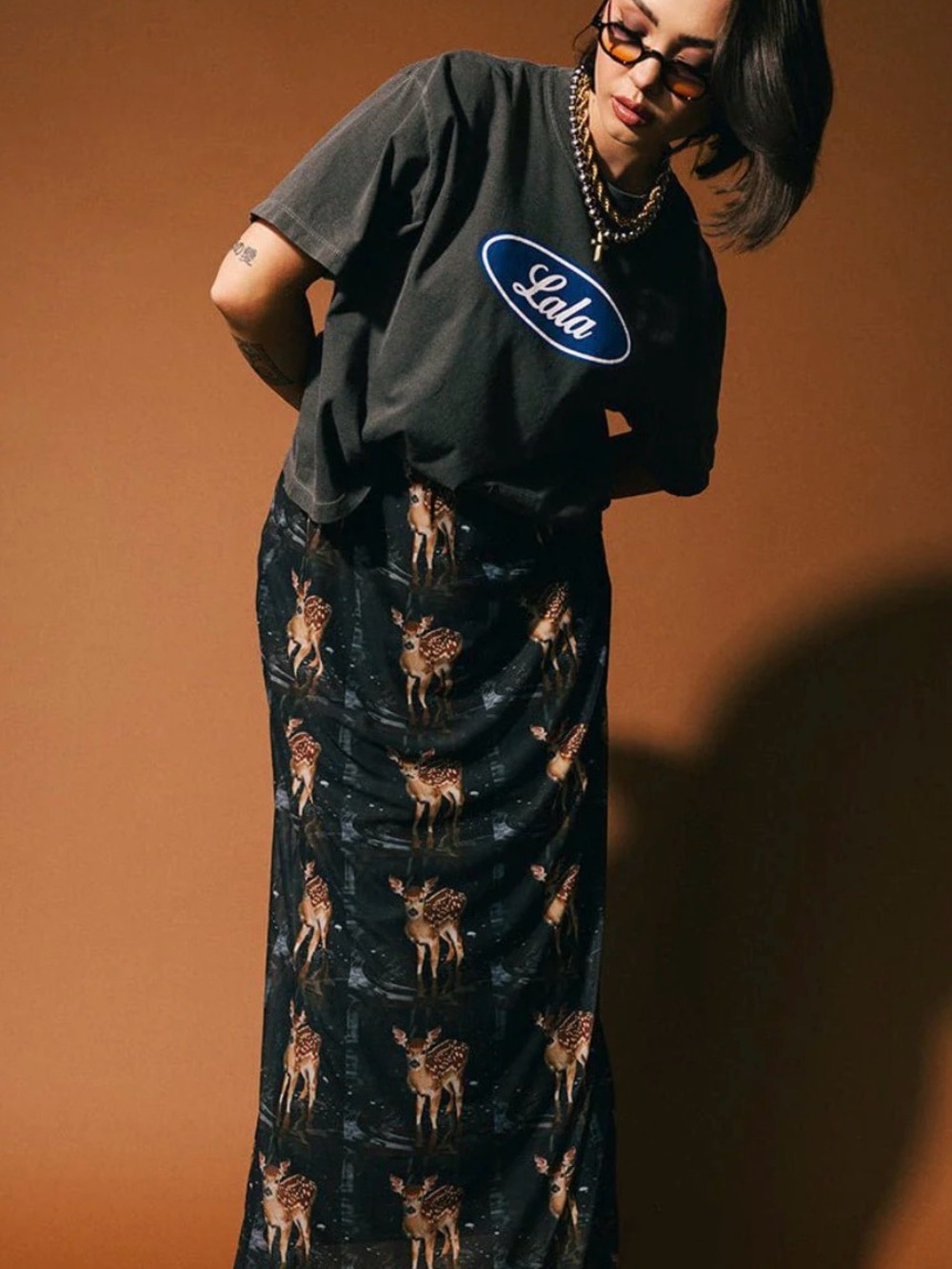 Dressed In LaLa fawning for you mesh skirt